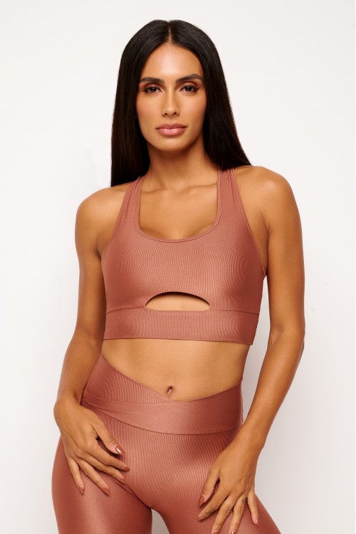 Top Bronze Nadador com Tiras Essence